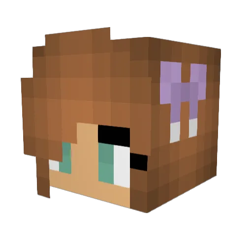 gigigenna Minecraft avatar head, 3D render
