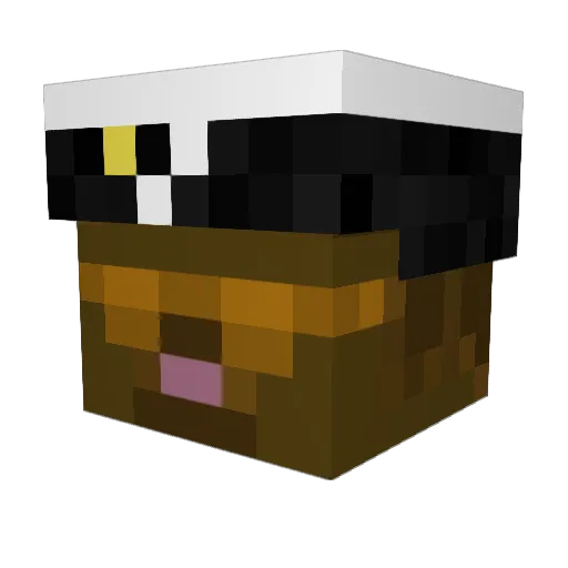 gigilollo Minecraft avatar head, 3D render