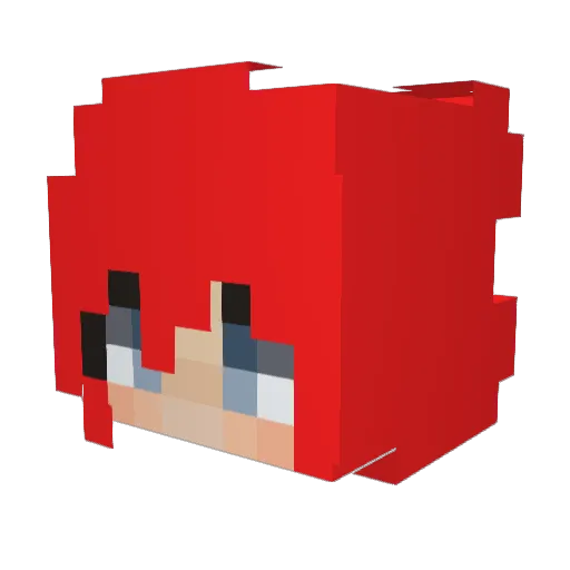 gigionthebeat Minecraft avatar head, 3D render