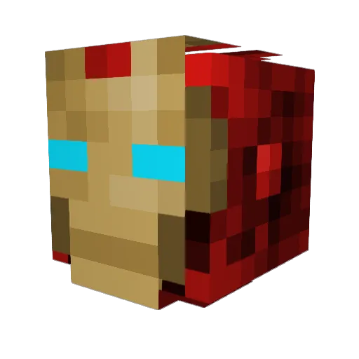 gigipoz Minecraft avatar head, 3D render
