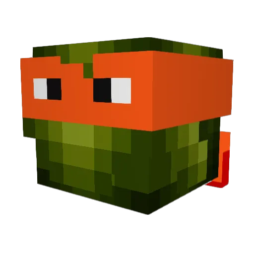 gigles14 Minecraft avatar head, 3D render