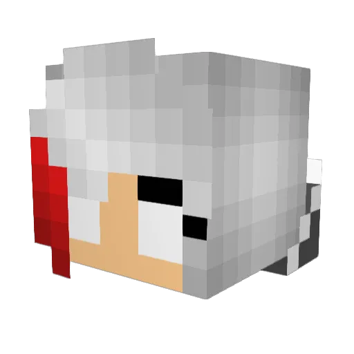 gih1145 Minecraft avatar head, 3D render