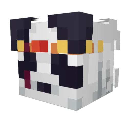 gihc Minecraft avatar head, 3D render