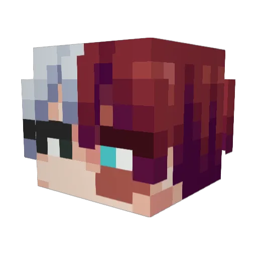 gihyeon01 Minecraft avatar head, 3D render
