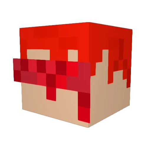 giibriil Minecraft avatar head, 3D render