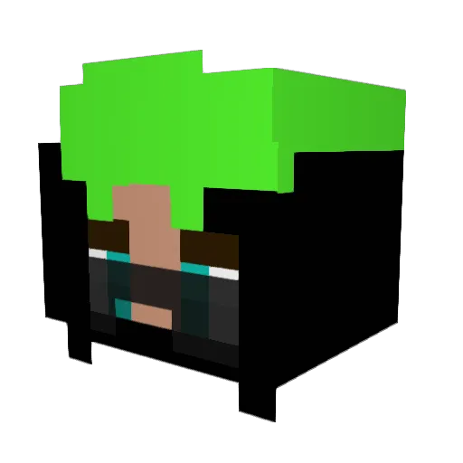 giih_hh Minecraft avatar head, 3D render