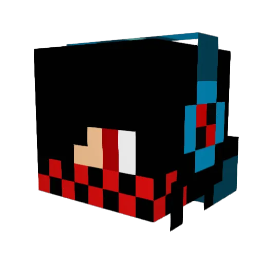 gijast Minecraft avatar head, 3D render