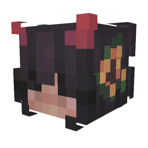 gijeqsa Minecraft avatar head, 3D render