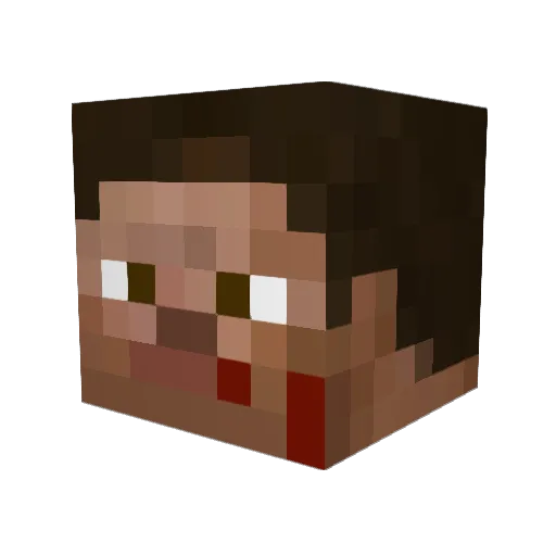 gijssur Minecraft avatar head, 3D render