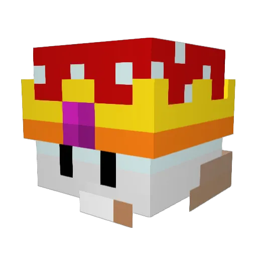 giko12 Minecraft avatar head, 3D render