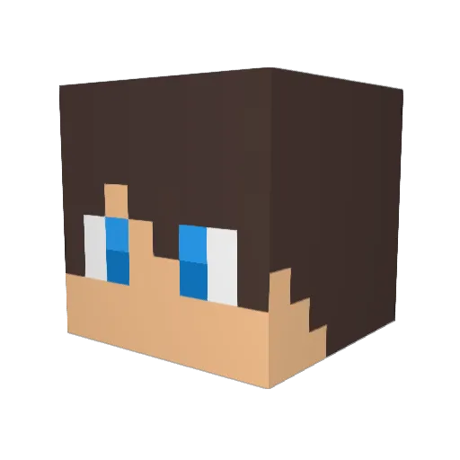 gilad11 Minecraft avatar head, 3D render