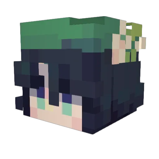 giladbo Minecraft avatar head, 3D render