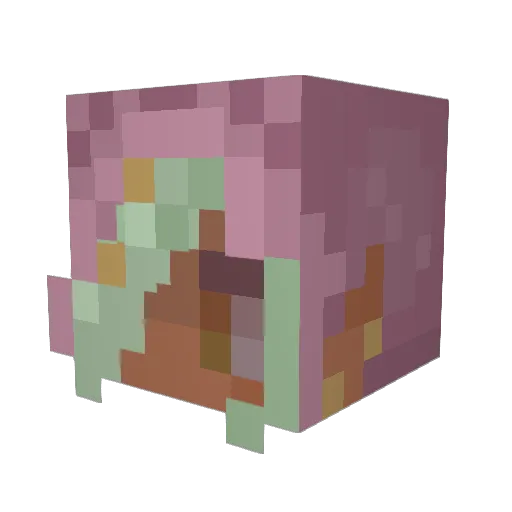 gilbertcocteau Minecraft avatar head, 3D render