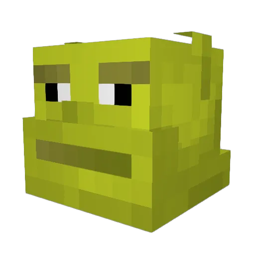 gilgil4 Minecraft avatar head, 3D render