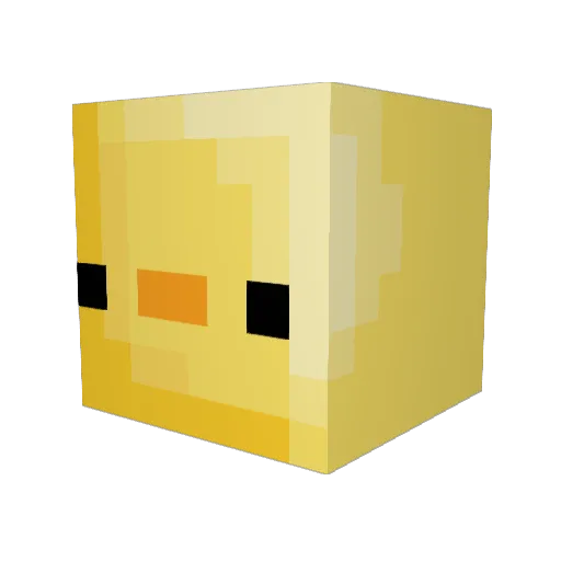 gilikooh Minecraft avatar head, 3D render