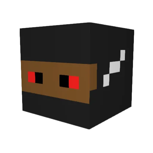 gillacle Minecraft avatar head, 3D render
