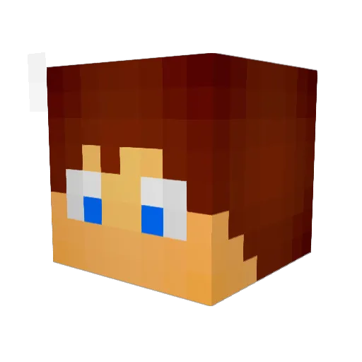 gilladberger Minecraft avatar head, 3D render