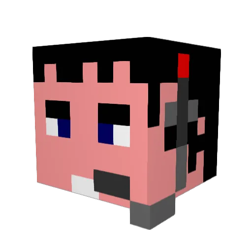 gillmine Minecraft avatar head, 3D render