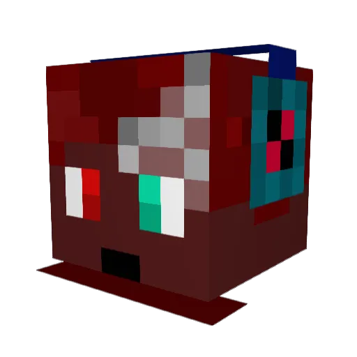 gillop101 Minecraft avatar head, 3D render