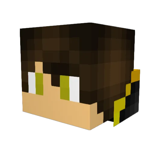 gillpower Minecraft avatar head, 3D render
