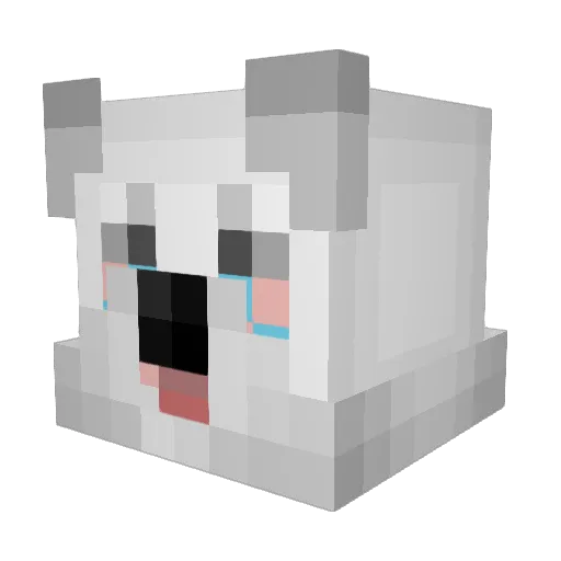 gillybeansurfs Minecraft avatar head, 3D render