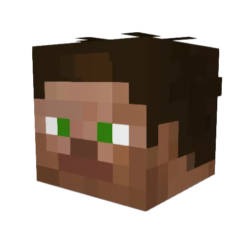 gilmorsb Minecraft avatar head, 3D render