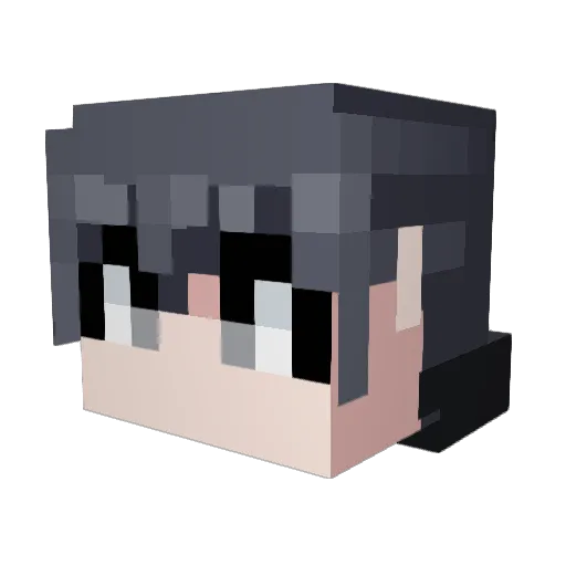 gilsiun Minecraft avatar head, 3D render