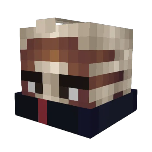 gimme_kidney Minecraft avatar head, 3D render