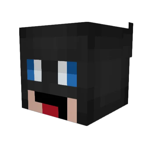 gimpochino Minecraft avatar head, 3D render