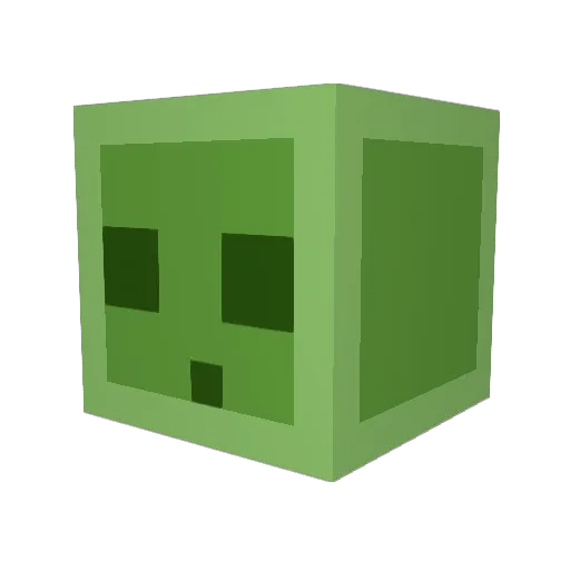 gimpus47 Minecraft avatar head, 3D render