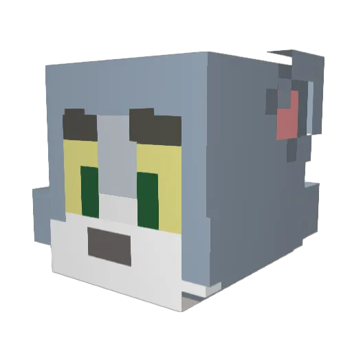 gimsocks Minecraft avatar head, 3D render