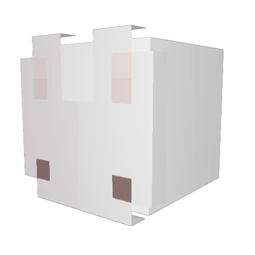 ginabobeana Minecraft avatar head, 3D render