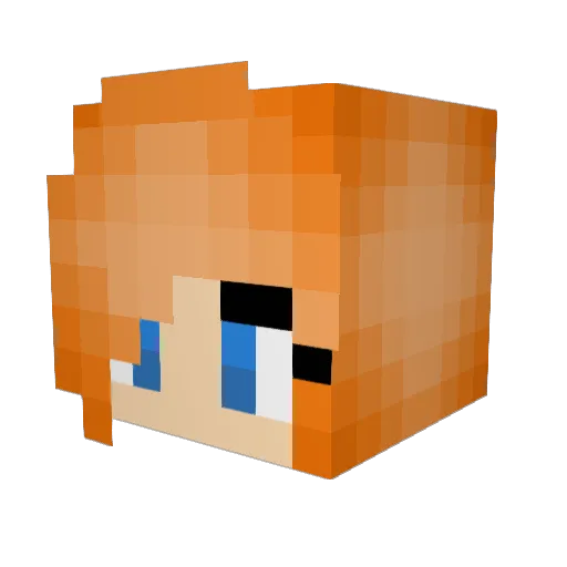 ginge344 Minecraft avatar head, 3D render