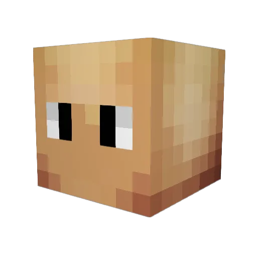 gingeCT Minecraft avatar head, 3D render
