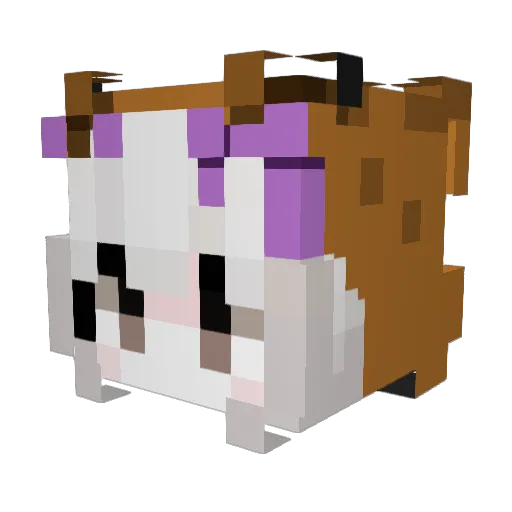 ginger1y_ Minecraft avatar head, 3D render