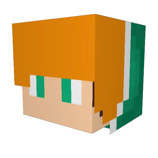 gingerdoesthings Minecraft avatar head, 3D render