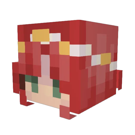 gingergemin1 Minecraft avatar head, 3D render