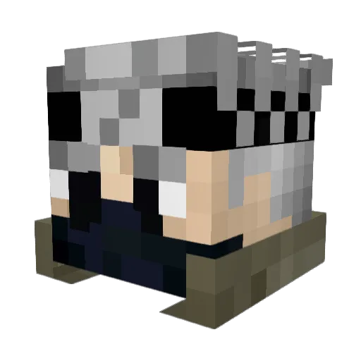 gingerrr1 Minecraft avatar head, 3D render