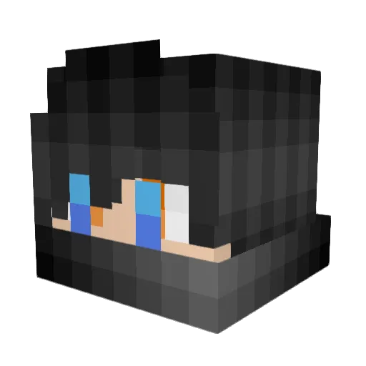gingersed Minecraft avatar head, 3D render