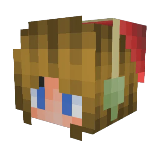 gingersnap9809 Minecraft avatar head, 3D render