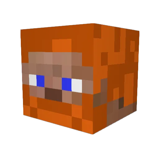 gingersquad22 Minecraft avatar head, 3D render