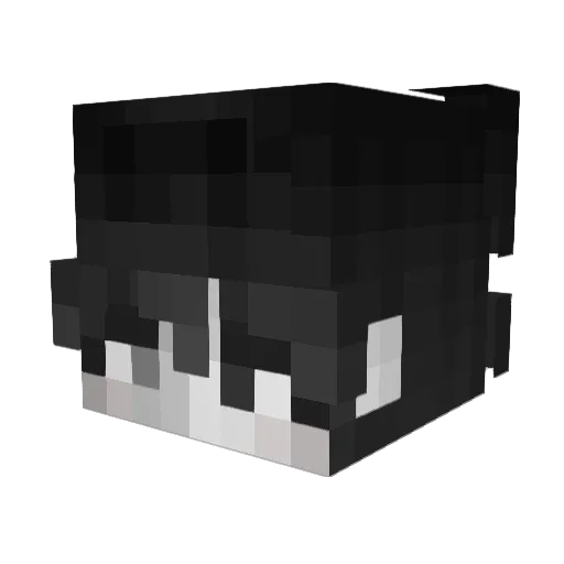 gingmala Minecraft avatar head, 3D render