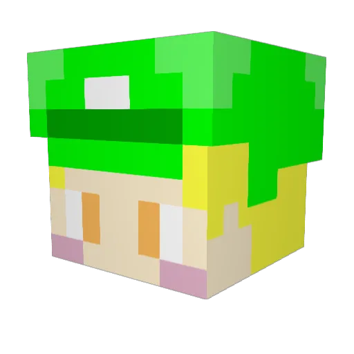 giniro11 Minecraft avatar head, 3D render