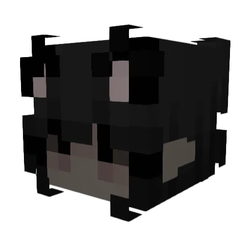 ginizzl Minecraft avatar head, 3D render