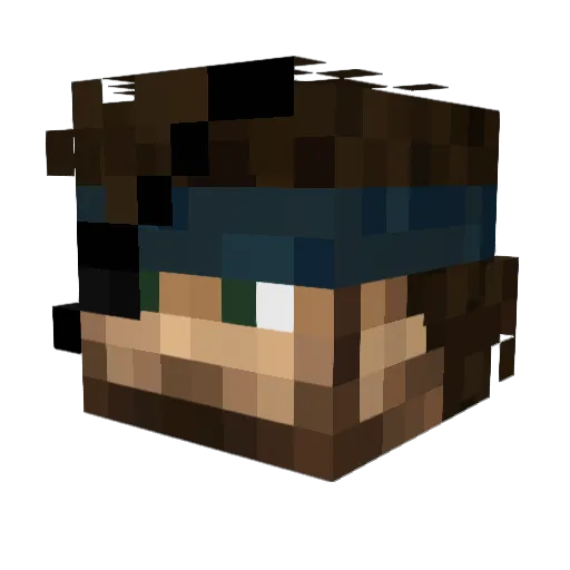 ginozega8 Minecraft avatar head, 3D render