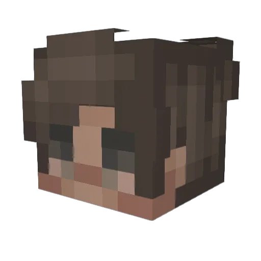 gioh Minecraft avatar head, 3D render
