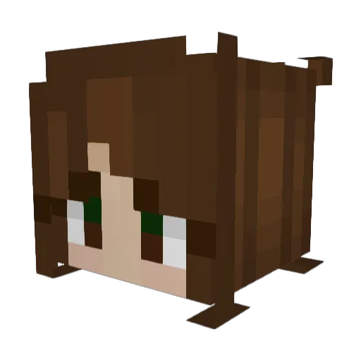 gioia_gx Minecraft avatar head, 3D render