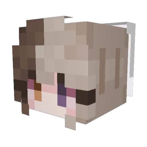 giookk_ Minecraft avatar head, 3D render