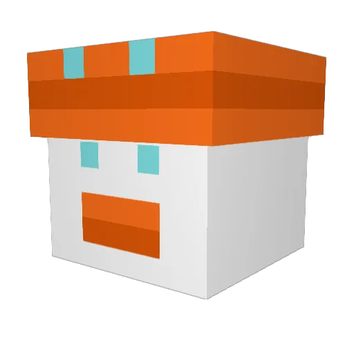 gioose Minecraft avatar head, 3D render