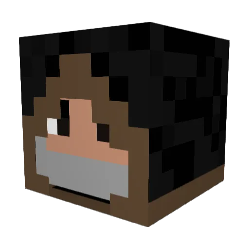 giova0 Minecraft avatar head, 3D render